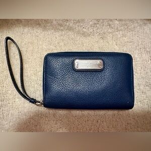 Leather wristlet wallet by Marc Jacobs.